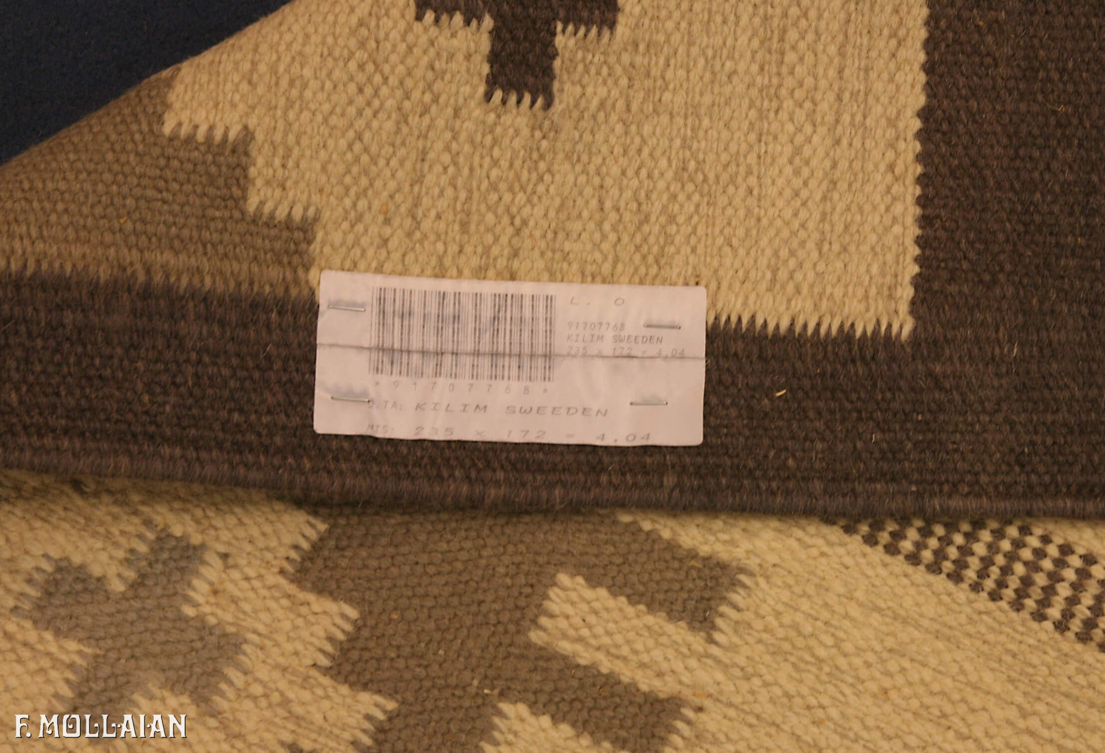 Semi-Antique Suédois Kilim n°:91707768